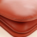 BOTTEGA VENETA Mount Chain Shoulder Bag Leather 2way Orange Gold Auth 190620V-18