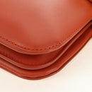 BOTTEGA VENETA Mount Chain Shoulder Bag Leather 2way Orange Gold Auth 190620V-19
