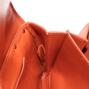 BOTTEGA VENETA Mount Chain Shoulder Bag Leather 2way Orange Gold Auth 190620V-23