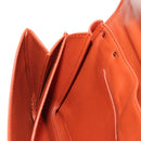 BOTTEGA VENETA Mount Chain Shoulder Bag Leather 2way Orange Gold Auth 190620V-24