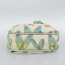 CHANEL Tote Bag Canvas Green Silver CC Auth 190622A-10
