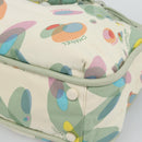 CHANEL Tote Bag Canvas Green Silver CC Auth 190622A-11