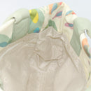CHANEL Tote Bag Canvas Green Silver CC Auth 190622A-18