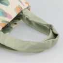 CHANEL Tote Bag Canvas Green Silver CC Auth 190622A-7