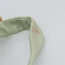 CHANEL Tote Bag Canvas Green Silver CC Auth 190622A-9