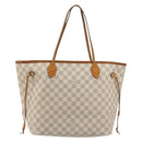 LOUIS VUITTON Damier Azur Neverfull MM Tote Bag N41605 LV Auth 190624-13