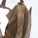 FENDI Zucca Canvas Shoulder Bag Black Brown Auth 190627SAV-19