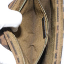 FENDI Zucca Canvas Shoulder Bag Black Brown Auth 190627SAV-22