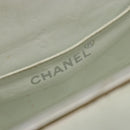 CHANEL Vanity Hand Bag Patent Leather Yellow Silver CC Auth 190628-21