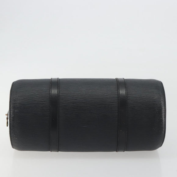 LOUIS VUITTON Epi Soufflot Hand Bag Black M52222 LV Auth 190634