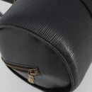 LOUIS VUITTON Epi Soufflot Hand Bag Black M52222 LV Auth 190634-16