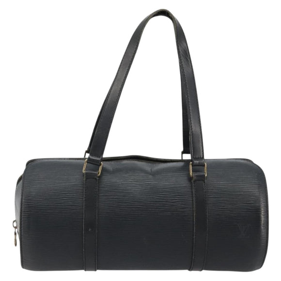 LOUIS VUITTON Epi Soufflot Hand Bag Black M52222 LV Auth 190634