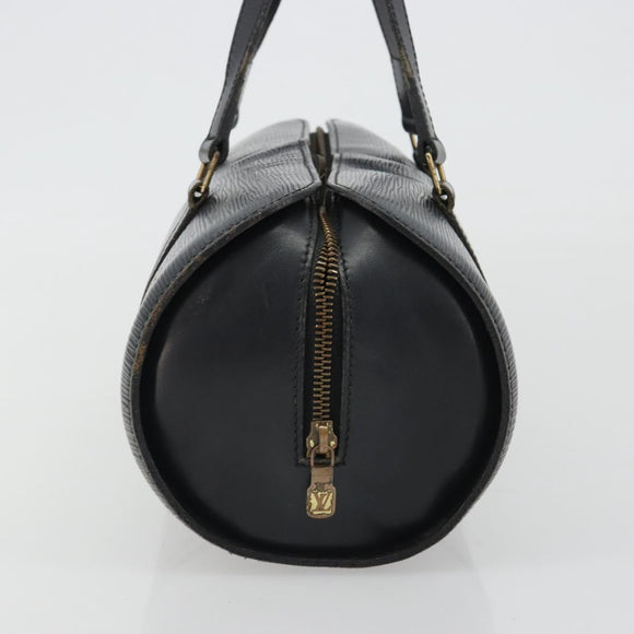 LOUIS VUITTON Epi Soufflot Hand Bag Black M52222 LV Auth 190634
