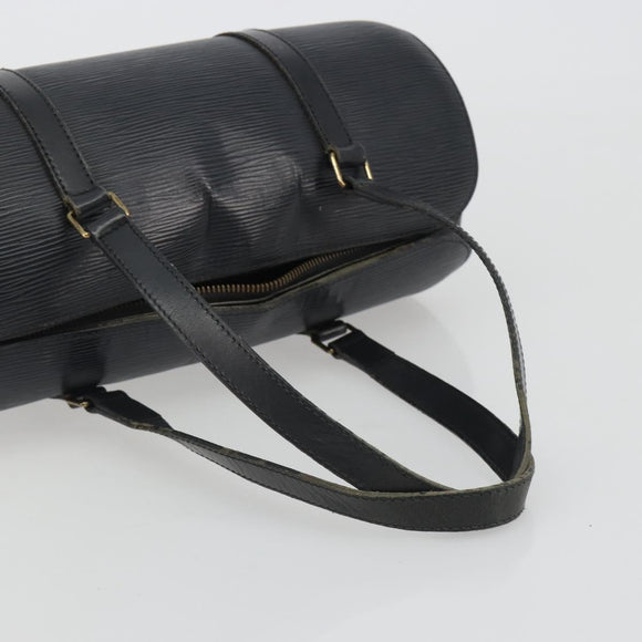 LOUIS VUITTON Epi Soufflot Hand Bag Black M52222 LV Auth 190634