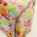 Christian Dior Boston Bag Canvas Multicolor Silver Auth 190638M-14