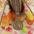 Christian Dior Boston Bag Canvas Multicolor Silver Auth 190638M-17