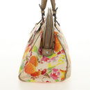 Christian Dior Boston Bag Canvas Multicolor Silver Auth 190638M-4