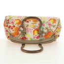 Christian Dior Boston Bag Canvas Multicolor Silver Auth 190638M-6