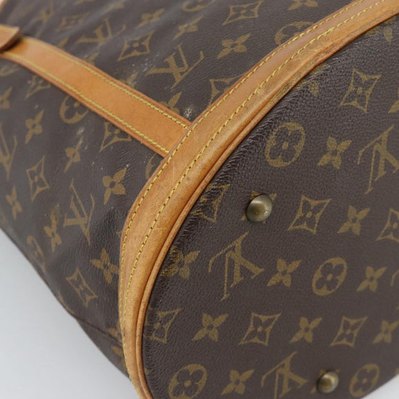 LOUIS VUITTON Monogram Bucket GM Shoulder Bag M42236 LV Auth 190639