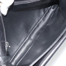 BALLY Chain Shoulder Bag Leather Black Gold Auth 190641A-12