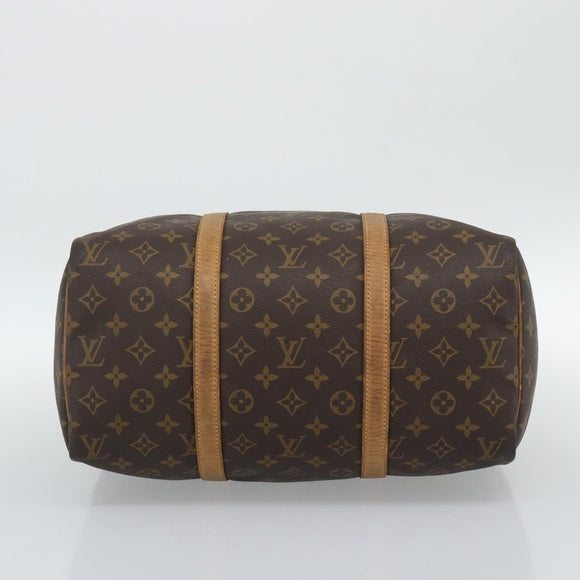 LOUIS VUITTON Monogram Sac Souple 35 Boston Bag M41626 LV Auth 190642