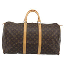LOUIS VUITTON Monogram Keepall 50 Boston Bag M41426 LV Auth 190644-13