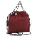 Stella MacCartney Chain Falabella Tiny Bag Polyester 2way Bordeaux Auth 190646A-1