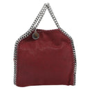 Stella MacCartney Chain Falabella Tiny Bag Polyester 2way Bordeaux Auth 190646A-2