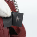 Stella MacCartney Chain Falabella Tiny Bag Polyester 2way Bordeaux Auth 190646A-23