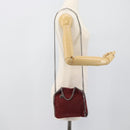 Stella MacCartney Chain Falabella Tiny Bag Polyester 2way Bordeaux Auth 190646A-24