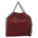Stella MacCartney Chain Falabella Tiny Bag Polyester 2way Bordeaux Auth 190646A-3