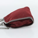 Stella MacCartney Chain Falabella Tiny Bag Polyester 2way Bordeaux Auth 190646A-4