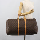 LOUIS VUITTON Monogram Keepall 55 Boston Bag M41424 LV Auth 190647A-22