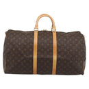 LOUIS VUITTON Monogram Keepall 55 Boston Bag M41424 LV Auth 190647A-2