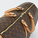 LOUIS VUITTON Monogram Keepall 55 Boston Bag M41424 LV Auth 190647A-6