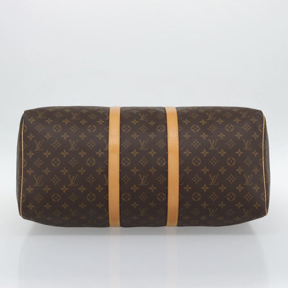 LOUIS VUITTON Monogram Keepall 55 Boston Bag M41424 LV Auth 190647A