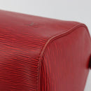 LOUIS VUITTON Epi Speedy 35 Hand Bag Castilian Red M42997 LV Auth 190649A-16