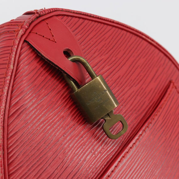 LOUIS VUITTON Epi Speedy 35 Hand Bag Castilian Red M42997 LV Auth 190649A