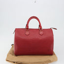 LOUIS VUITTON Epi Speedy 35 Hand Bag Castilian Red M42997 LV Auth 190649A-12
