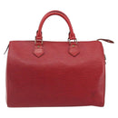 LOUIS VUITTON Epi Speedy 35 Hand Bag Castilian Red M42997 LV Auth 190649A-13