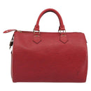 LOUIS VUITTON Epi Speedy 35 Hand Bag Castilian Red M42997 LV Auth 190649A-2