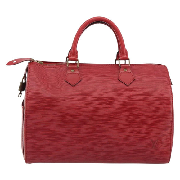 LOUIS VUITTON Epi Speedy 35 Hand Bag Castilian Red M42997 LV Auth 190649A