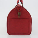 LOUIS VUITTON Epi Speedy 35 Hand Bag Castilian Red M42997 LV Auth 190649A-4
