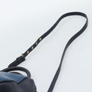 Miu Miu Hand Bag Leather 2way Blue Gold Auth 190650-15