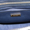 Miu Miu Hand Bag Leather 2way Blue Gold Auth 190650-20