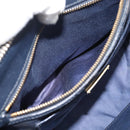 Miu Miu Hand Bag Leather 2way Blue Gold Auth 190650-24