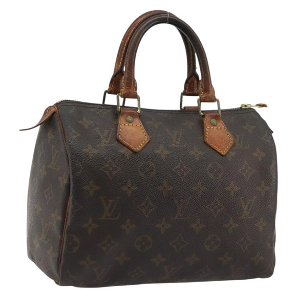 LOUIS VUITTON Monogram Speedy 25 Hand Bag M41528 LV Auth 190651