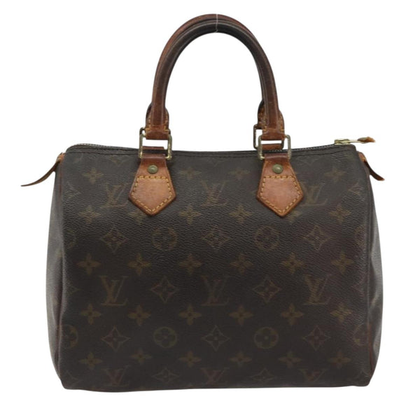 LOUIS VUITTON Monogram Speedy 25 Hand Bag M41528 LV Auth 190651