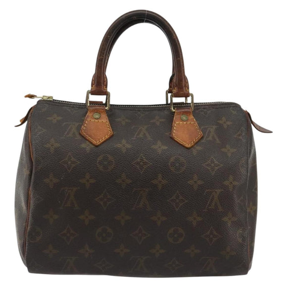 LOUIS VUITTON Monogram Speedy 25 Hand Bag M41528 LV Auth 190651