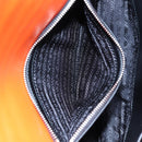 PRADA Shoulder Bag Leather Orange Silver Auth 190652M-26